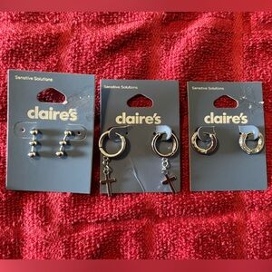 Earrings Sensitive Solutions Silver Lot Bundle Claire’s